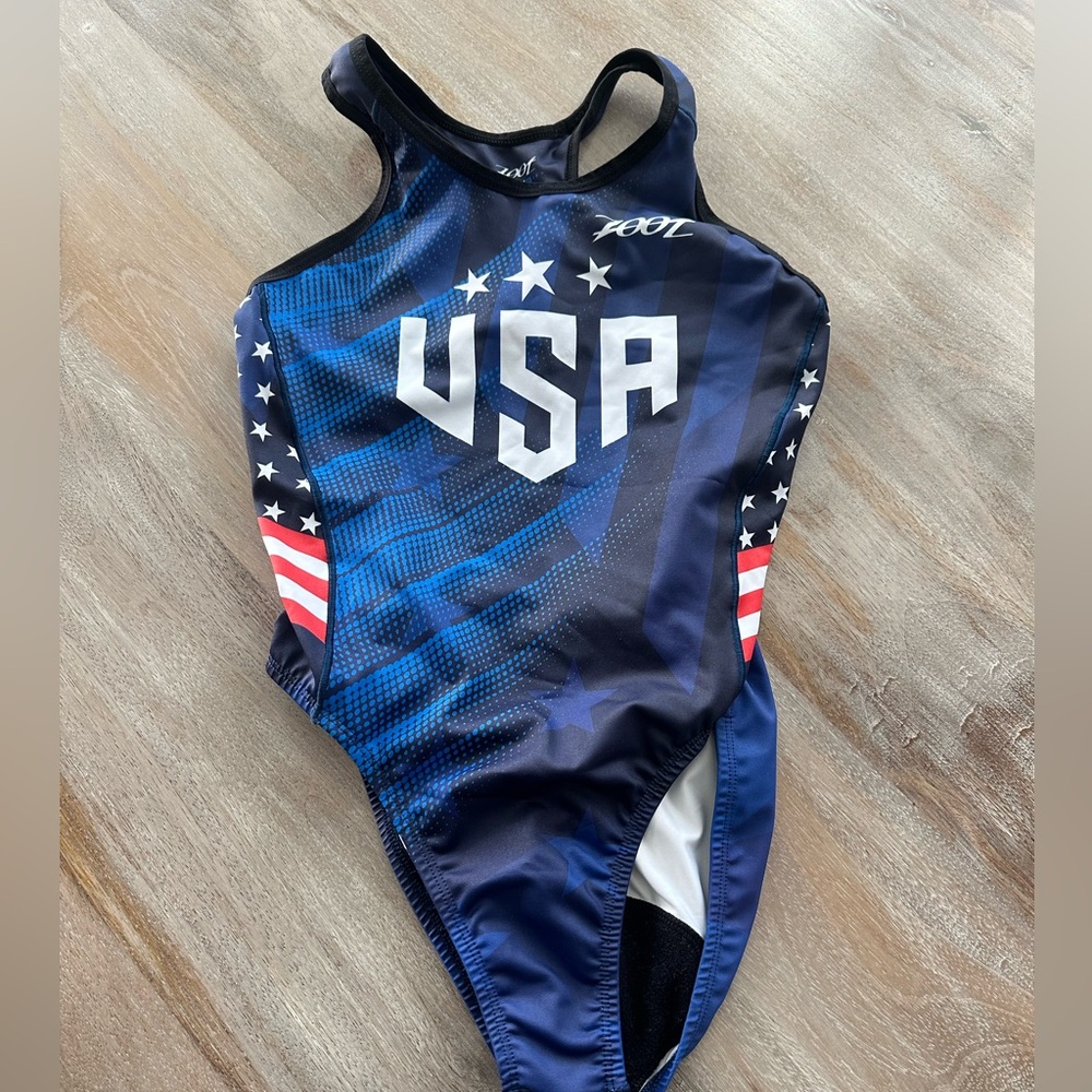 Zoot USA tri suit swimsuit